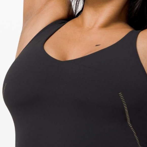 Nwt Lululemon  special edition  black & gold align tank buttery-soft nulu sz 10 - Picture 2 of 4